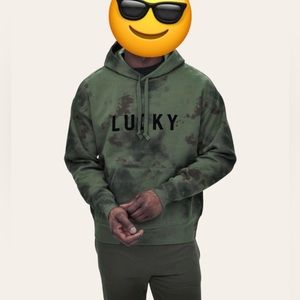 Lucky Brand Mens Hoodie Limited Edition Camo Green